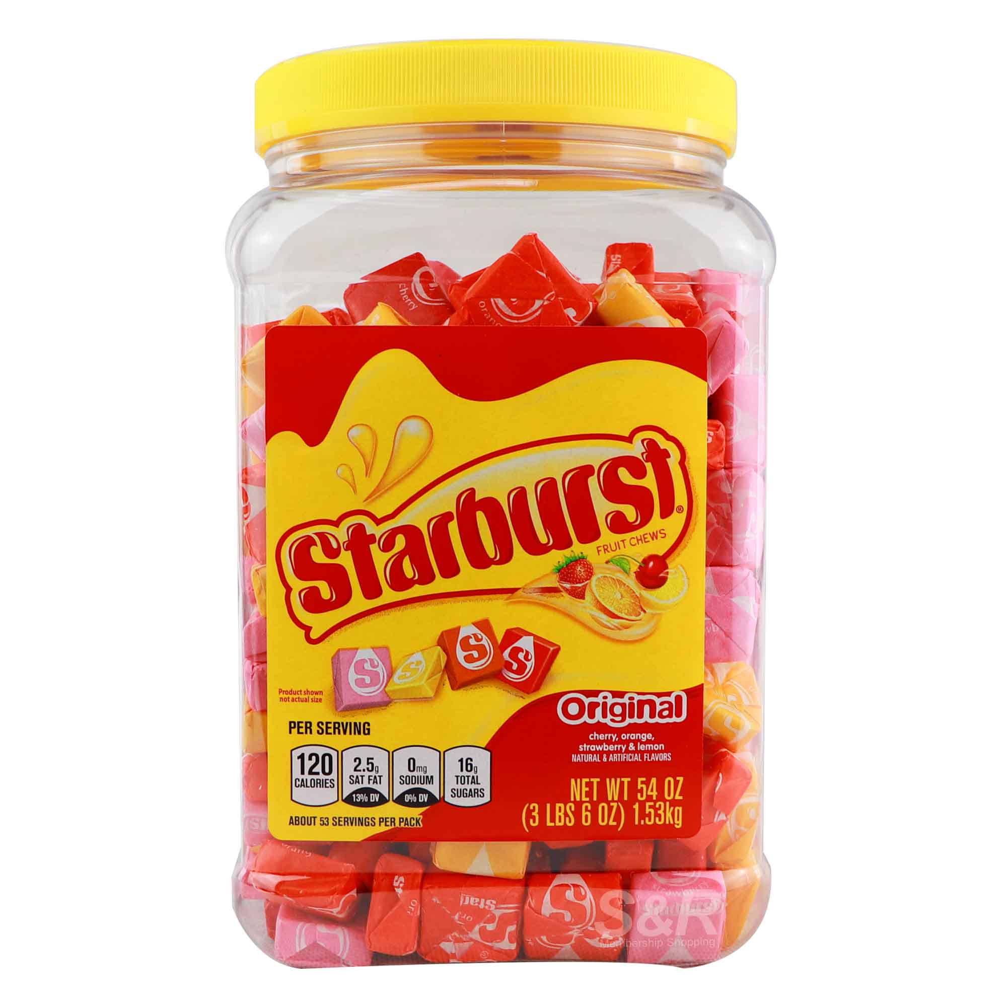Starburst Original Fruit Chews 1.53kg Starburst Original Fruit Chews 1.53kg